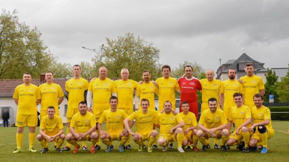 Meci de fotbal între delegația Maramureșului și reprezentanții misiunilor diplomatice în Luxemburg și ai Comisiei Europene
