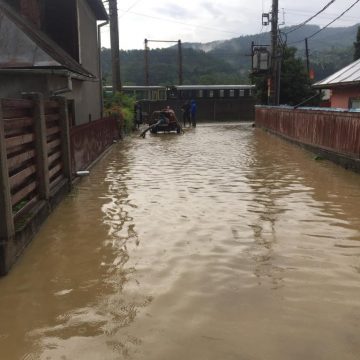 FOTO | Inundații în Vișeu de Sus