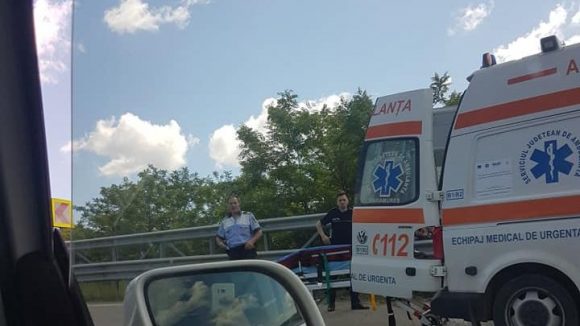 Accident pe Mesteacăn