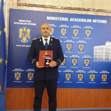 Emblema de onoare a MAI – acordată unui polițist maramureșean