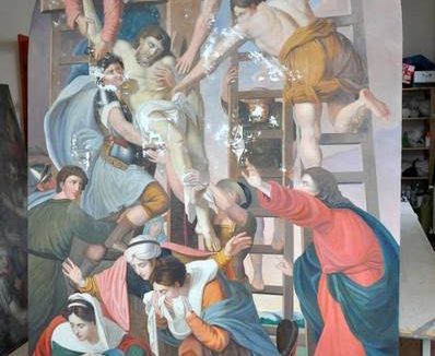 BISERICA ”SF. CAROL DE BORROMEO”: Un tablou vechi de aproape 200 de ani a fost restaurat BISERICA ”SF. CAROL DE BORROMEO”: Un tablou vechi de aproape 200 de ani a fost restaurat