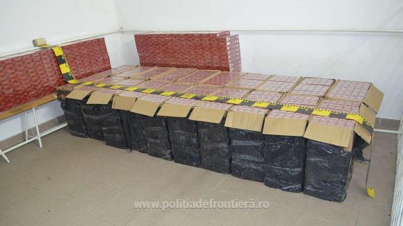 Țigări în valoare de peste 166.000 lei, confiscate la frontiera de nord