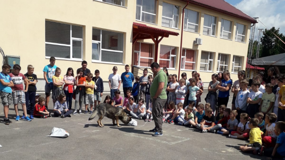 Poliţiştii, în tabăra de vară de la Dumbrăviţa