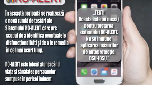Clarificări depre testările sistemului RO-ALERT