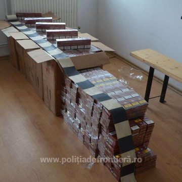 37 kg de tutun și 6.300 de pachete cu țigări de contrabandă confiscate