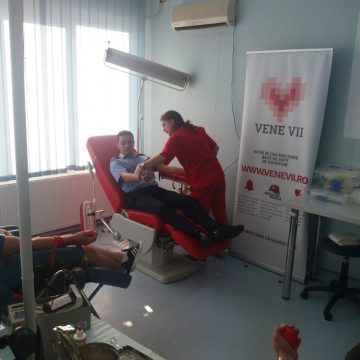 VIDEO | Campanie de donare de sânge a jandarmilor