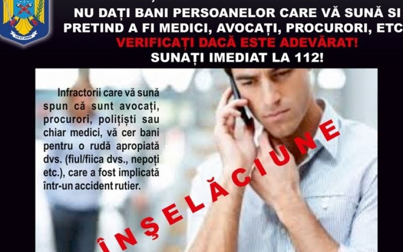 Înșelătorie prin metoda ”Accidentul”: a mușcat momeala și a trimis bani Înșelătorie prin metoda ”Accidentul”: a mușcat momeala și a trimis bani