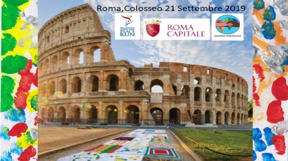 Desenele copiilor din proiectul ”Culori pentru Pace”, expuse la Roma