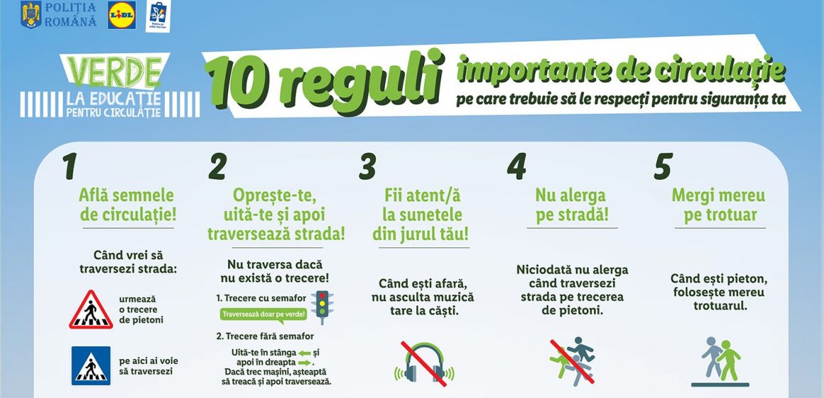 Campanie a polițiștilor pentru copii – Verde la educaţie pentru circulaţie