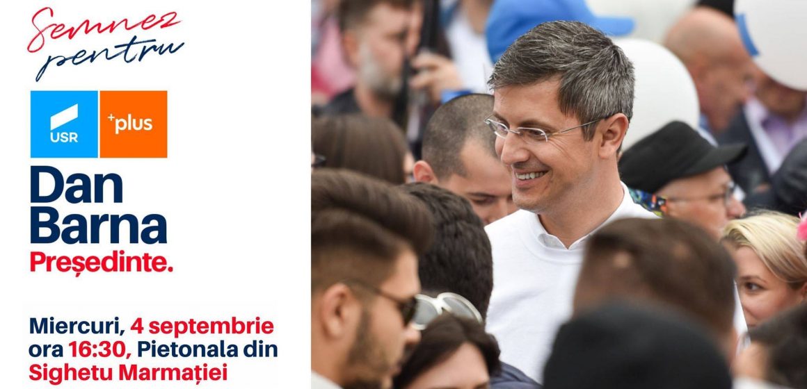 Dan Barna, candidatul Alianței USR Plus la președinție, în Sighetu Marmației și în Baia Mare Dan Barna, candidatul Alianței USR Plus la președinție, în Sighetu Marmației și în Baia Mare