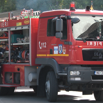 Desfășurare de forțe într-un exercițiu al pompierilor sigheteni Desfășurare de forțe într-un exercițiu al pompierilor sigheteni