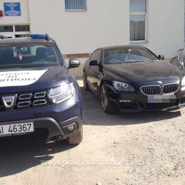 Numărul autovehiculelor furate, descoperite de poliţiştii de frontieră, este în creştere cu peste 40% în luna august
