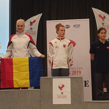 GALERIE FOTO | O polițistă din IPJ Maramureș – vicecampioană mondială la înot