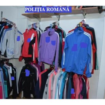 Articole de îmbrăcăminte și încălțăminte de peste 10.000 de lei confiscate în Sighet
