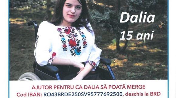 Dalia are nevoie de noi! Spectacol caritabil pentru susținerea cazului tinerei Dalia, organizat de Uniunea Rutenilor Subcarpatici din România, alături de Taraful Rutenilor și Asociația ”Ecouri Tinere”