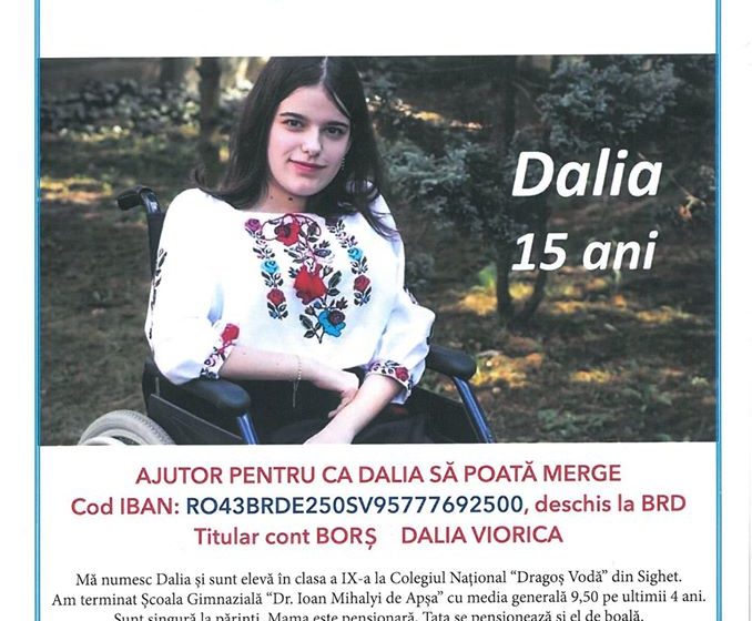 Dalia are nevoie de noi! Spectacol caritabil pentru susținerea cazului tinerei Dalia, organizat de Uniunea Rutenilor Subcarpatici din România, alături de Taraful Rutenilor și Asociația ”Ecouri Tinere” Dalia are nevoie de noi! Spectacol caritabil pentru susținerea cazului tinerei Dalia, organizat de Uniunea Rutenilor Subcarpatici din România, alături de Taraful Rutenilor și Asociația ”Ecouri Tinere”