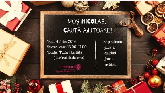 VIDEO | Clubul Rotaract Sighet organizează și în acest an campania „Moș Nicolae, caută ajutoare!”