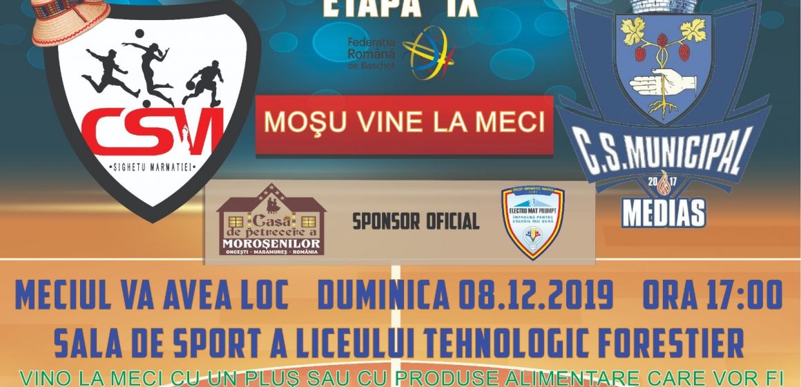 VIDEO | ”Moșul vine la meci”. Acțiunea aparține celor de la Clubul Sportiv Municipal Sighet și se va derula duminică, 8 decembrie