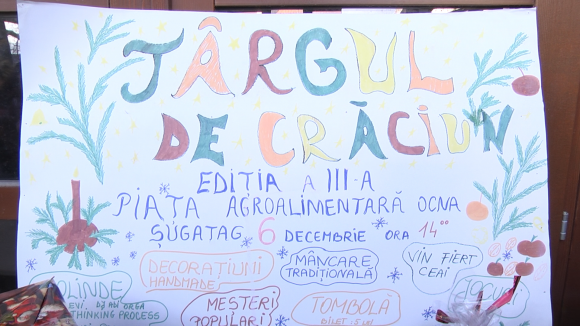 VIDEO | TÂRGUL CARITABIL DE CRĂCIUN  DIN OCNA ȘUGATAG, LA A TREIA EDIȚIE