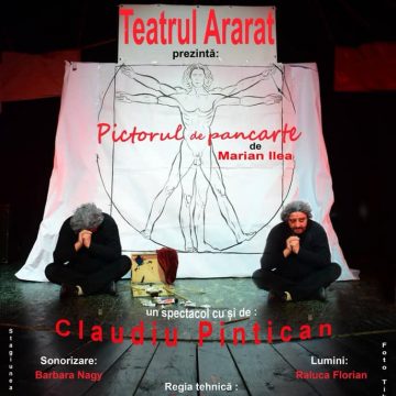 VIDEO | Spectacolul”Pictorul de Pancarte” de Marian Ilea, la Cinematograf ”Mara” din Sighet