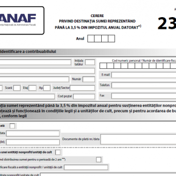 Sprijin pentru ONG-uri cu formularul 230
