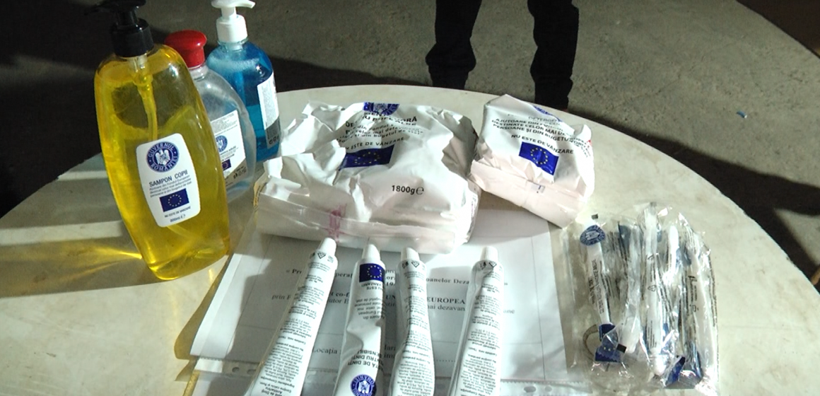 VIDEO | Pachete cu produse de igienă oferite de Direcția de Asistență Socială