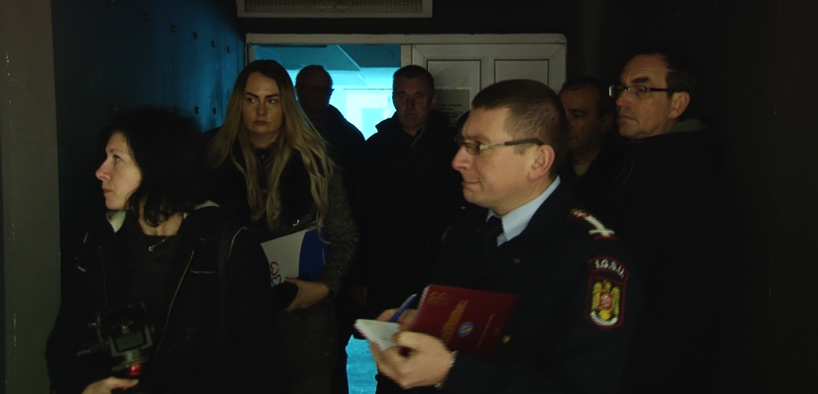 VIDEO | Controale ample la Casa de Cultură a Sindicatelor din Baia Mare după ce a luat foc