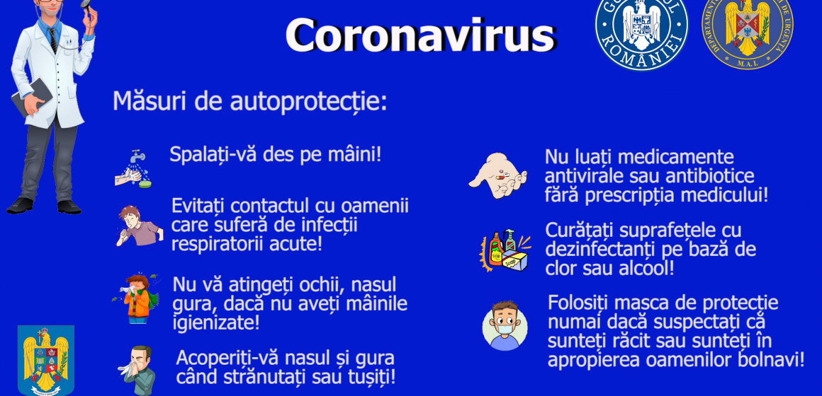VIDEO | Măsuri de autoprotecție contra infectării cu coronavirus