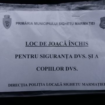 Primăria Sighetu Marmației a luat decizia închiderii tuturor locurilor de joacă din oraș