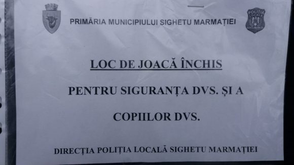 Primăria Sighetu Marmației a luat decizia închiderii tuturor locurilor de joacă din oraș Primăria Sighetu Marmației a luat decizia închiderii tuturor locurilor de joacă din oraș