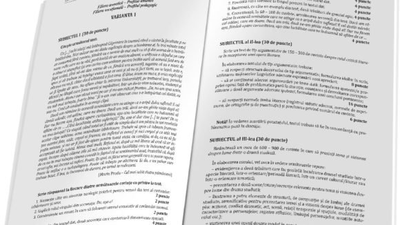 Ministerul Educației a publicat noi modele de subiecte pentru examenele de Evaluare Națională și Bacalaureat