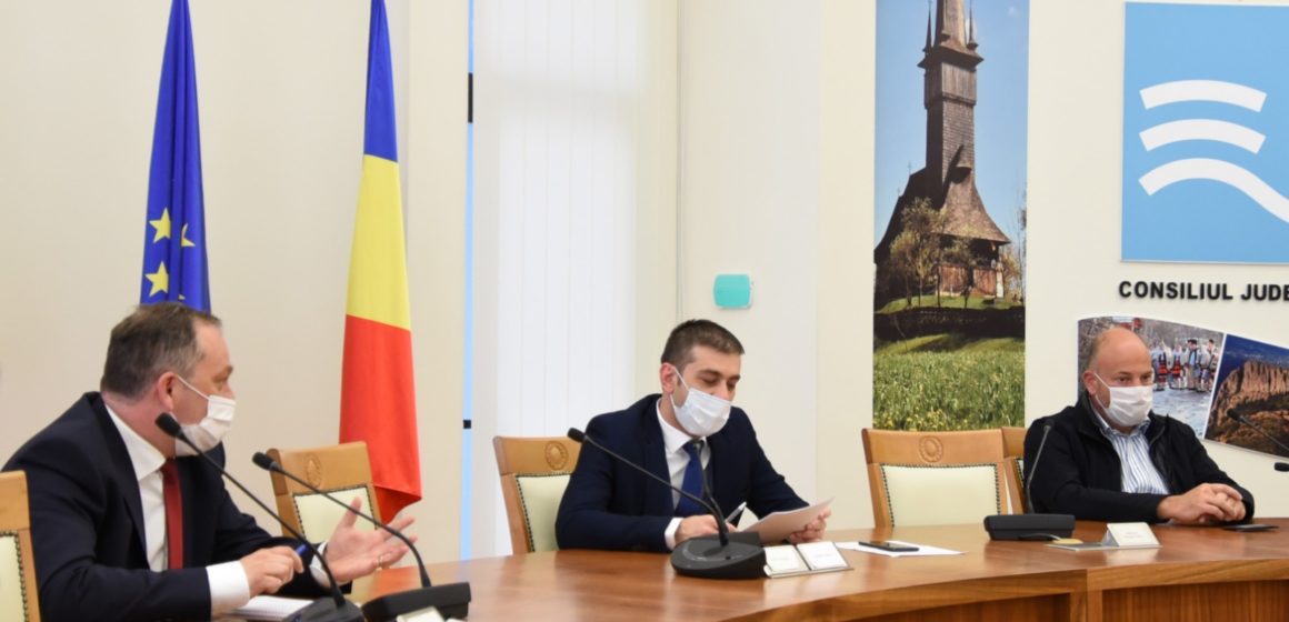 Discuții la Consiliul Județean Maramureș privind luarea unor măsuri postpandemie pentru dinamizarea economiei