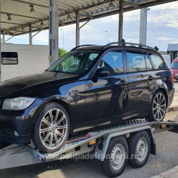 Mașină furată din Belgia, descoperită la intrarea în țară Mașină furată din Belgia, descoperită la intrarea în țară
