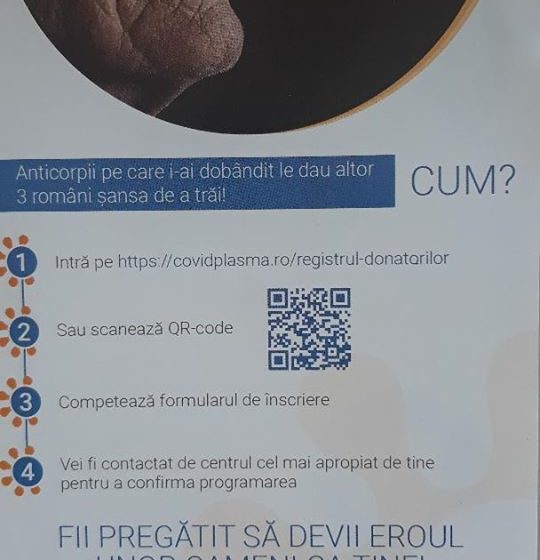 VIDEO | Apel pentru donarea de plasmă