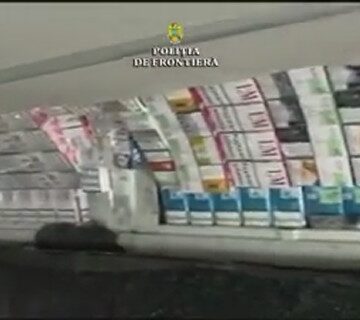 VIDEO | Captură importantă de țigări de contraband reușită de polițiștii din cadrul ITPF Sighetu Marmației
