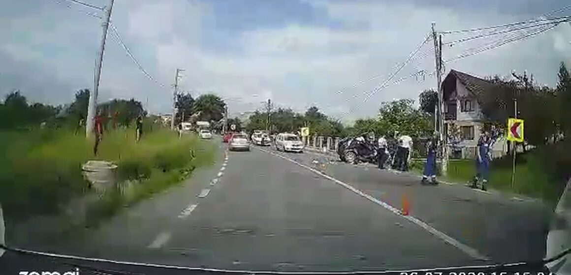 VIDEO | Accident cu două victime în Sighet, pe Făget