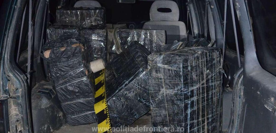 VIDEO | Contrabandă cu urmărire și o mașină abandonată. Țigări s-au găsit, contrabandiști nu