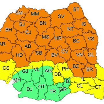 Cod Portocaliu de vreme rea în Maramureș