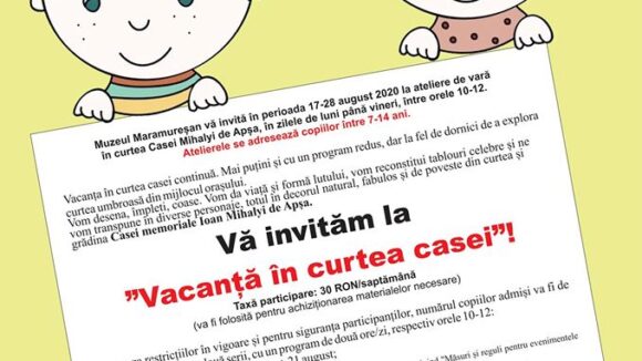 VIDEO | Muzeul Maramureșan organizează și în acest an atelierele de vară, ”Vacanța în curtea casei”