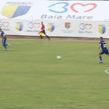 VIDEO | Minaur Baia Mare a învins la limită Fotbal Comuna Recea, în meciul tur al barajului pentru promovarea în Liga a II-a, cu scorul de 2-1