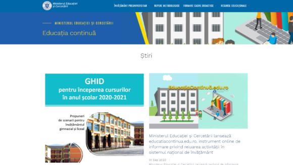 VIDEO | Ministerul Educației și Cercetării lansează educatiacontinua.edu.ro, instrument online de informare privind reluarea activității în sistemul național de învățământ VIDEO | Ministerul Educației și Cercetării lansează educatiacontinua.edu.ro, instrument online de informare privind reluarea activității în sistemul național de învățământ