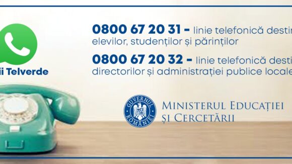 VIDEO | Linii Telverde destinate informării cu privire la începerea noului an școlar/universitar