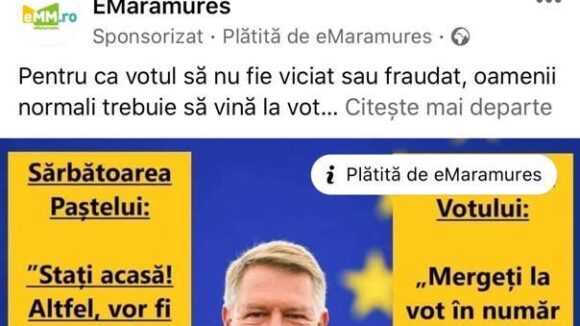Biroul Electoral Baia Mare  a admis plângerile PNL și a cerut poliției să ia măsuri pentru oprirea campaniei ilegale a lui Gabriel Zetea și Adrian Todoran pe Facebook