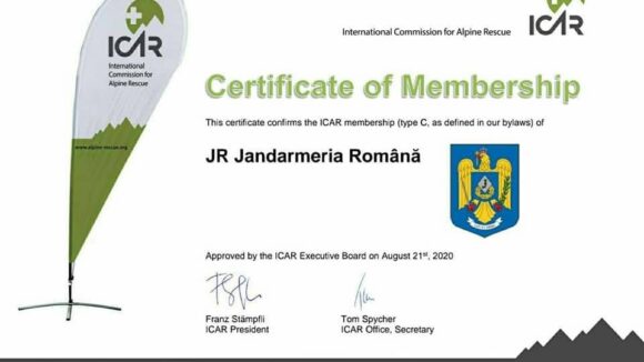 Jandarmeria Română a fost admisă membru în Comisia Internațională de Salvare Alpin Jandarmeria Română a fost admisă membru în Comisia Internațională de Salvare Alpin
