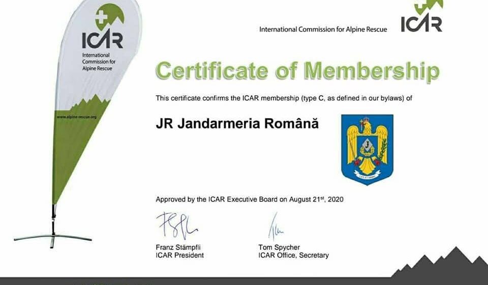 Jandarmeria Română a fost admisă membru în Comisia Internațională de Salvare Alpin Jandarmeria Română a fost admisă membru în Comisia Internațională de Salvare Alpin