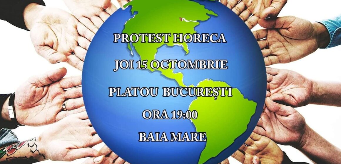 VIDEO | Protest în Baia Mare împotriva închiderii restaurantelor