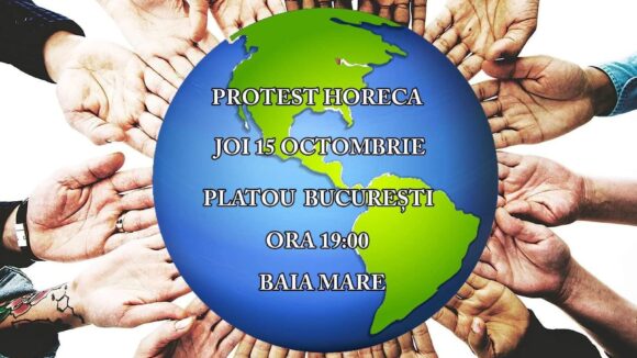 VIDEO | Protest în Baia Mare împotriva închiderii restaurantelor