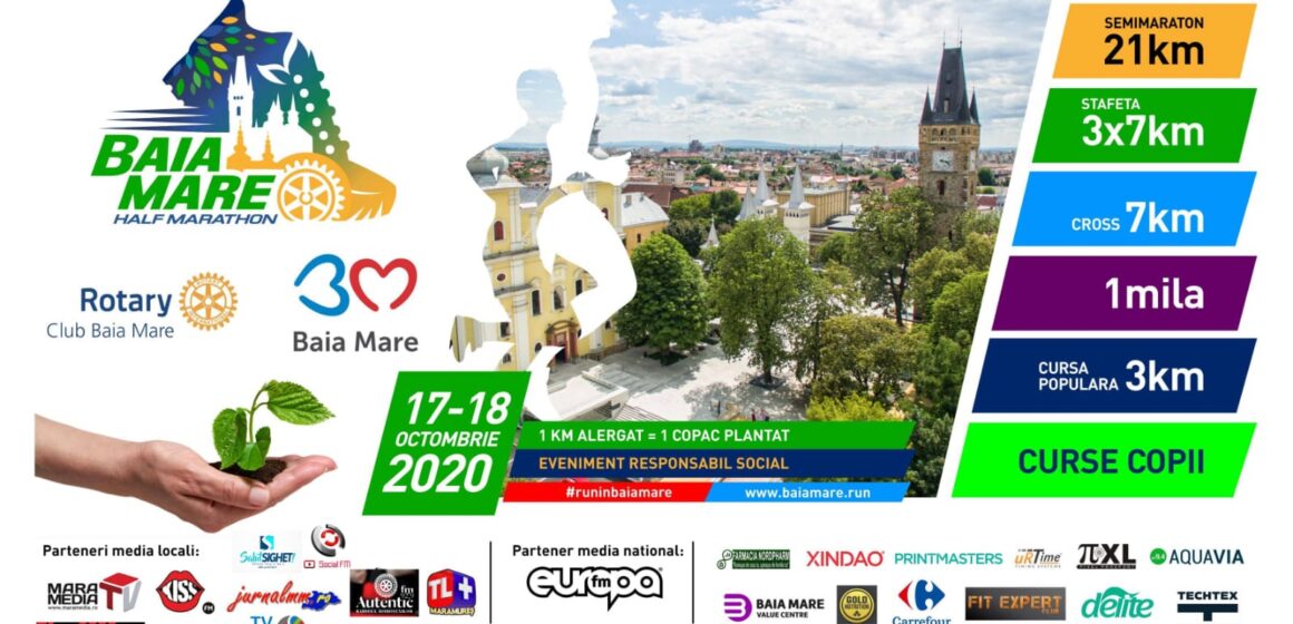 Aleargă la Baia Mare Half Marathon şi Rotary Club Baia Mare va planta un copac pentru fiecare kilometru