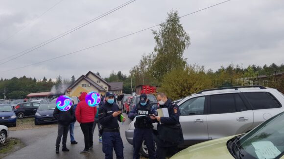 VIDEO | Târgul auto din Baia Mare controlat de polițiști