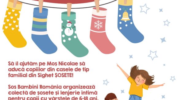 VIDEO | SOS Bambini România organizează o colectă de șosete și lenjerie intimă pentru copiii din sistemul instituționalizat VIDEO | SOS Bambini România organizează o colectă de șosete și lenjerie intimă pentru copiii din sistemul instituționalizat